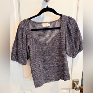 Nation  Knit Women's Top navy and white